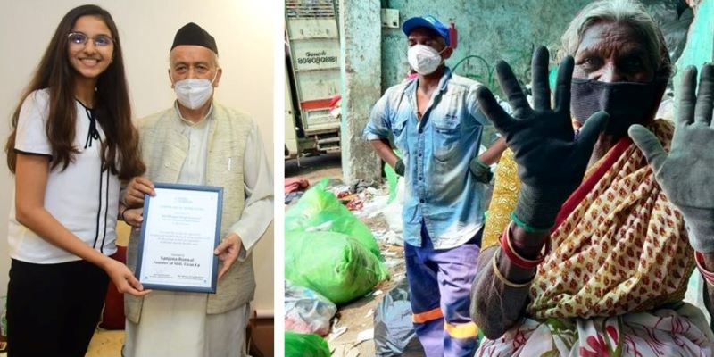 17 yr old Sanjanaâ€™s work for garbage workers gets Governorâ€™s pat